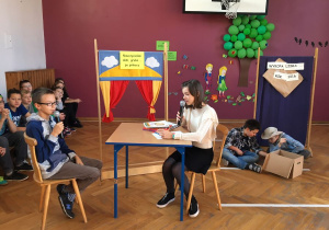 Klasa VIa podczas przedstawienia