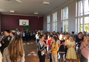 Klasa VIa podczas przedstawienia