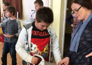 Klasa Vb podczas warsztatów