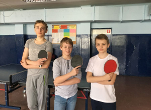 Turniej tenisa stołowego klas 7