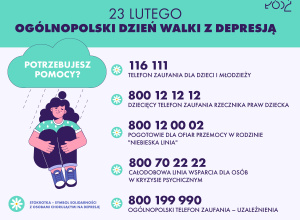 Dzień walki z depresją - 23 lutego