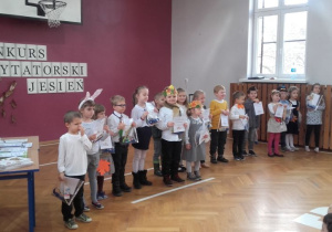 Uczestnicy konkursu recytatorskiego